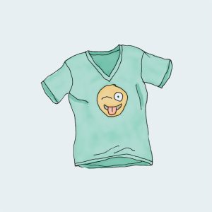 T-Shirt with Logo (pkt op voorraad)